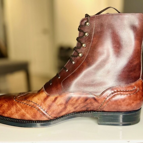 Maison Koly X Bonafe Kolyseum Boots Cordovan Museum Leather - Picture 4 of 6
